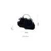 2024 Bridal Handbag White, Ivory, Black, Grape, Red Mariffon Satin Bridal Accessoires de mariage Fleurs faites à la main