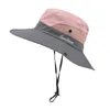 BERETS UNISEX Summer Crema solare Cappelli a secchi larghi BRIM Women UV Protection Caps Hunting Sun Fisherman Cappello