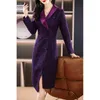 Casual Dresses Sequin Suit Dress Women's Winter Haute Chic Tweed Slim-Fit Pendlar Wrap Hip