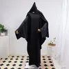 Vêtements ethniques Deux pièces Muslim Abaya Femmes Jilbab Islamic avec le hijab Dubaï Robe saoudie Modesty Prayer Robes Loose Kaftans