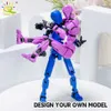 Figury zabawek akcji DIY wielofunkcyjny mobilny broń graficzna 3D drukowanie lalki Model modelu robota dla dzieci do stworzenia Toysl2403
