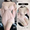 Casual Dresses Lingerie Transparent Elegant Mature Hollow Out Fashion Women's Mesh Sexig Temptation Open Dress Large Passion A0V1