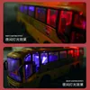 Auto elettrica/RC 1/30 RC Bus elettrico controllato a telecomando dotato di un autobus turistico leggero Modello di controllo wireless 27MHz Childrens Toyl2404