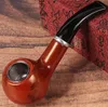 Latest Resin Pipe Hand Tobacco Cigarette Smoking Filter Bent Pipes Tool Accessories 2 Styles Choose Gift Box