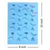 Moulds Blue Silicone 16 Fish Tail Shape Chocolate Mold Cupcake Decoration Mould Baking Tools