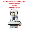 Axis CNC Vertical Engraving Milling Cutting Machine Steel Structure USB Router Engraver 3040 Closed Loop Or Servo Motor