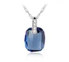 Blue Crystal from Rovski Women Collier Pendentids Fashion Jewelry Elements High Quality Party Marding Accessories Best Christmas Gift8986591