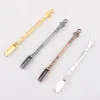 Portable Metal Mini Shovel Spoon Smoking Pipe Snuff Accessories Powder Shovels Bronze Sniffer Spice Miller Scoop Herb Tools Innovative ZZ