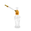 Smoke Shop Sigaretten Hookah Smoking Glass Water Pijp 192 mm aluminium metalen tabak Ice Catcher Dikte Glass Bongs