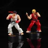 Action Toy Figures Street Fighting Game Action Picture Ken Masters Hoshi Ryu PVC Kawaii Toy Doll Room Decoration Boys Birthday Giftl2403