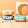 Bento Boxes Cartoon Cartoon Lunch Box rechthoekig lekbestendig plastic school kinderen draagbare magnetron voedselcontainer Q240427