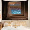 Audio Ins Roadside Finestra Sfondo semplice decorazione per camera da letto moderna Decorazione murale Decorazione Tapestri in tessuto Poster personalizzazione