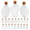 Vasen 25 Stcs Plastikflaschenfüllbares Behälter Gläser Alkoholkugeln Terrarium Cork Flaschen mit Deckelbehälter Gunst