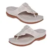 Casual schoenen Luipaard Afdruk Women Slippers Zomerstrand Sandalen Open Teen Flip Flops Wedges Comfortabele sneakers