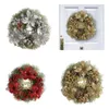 Flores decorativas grinaldas de férias elegantes para a porta da frente 30 cm decoração de Natal artificial