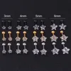 Stud Helix Piercing Star Earrings Women 1pc Trend 2023 Zircon Lobe Rook Piercing Tragus Daith Cartilage Ear Jewelry Body Accessories d240426