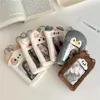 Original Cute Puppy And Cat Plush Card Holder Korean Ins Style Campus Meal Card Idol Card Photo Display Pendant