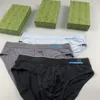 designer Underwear pure cotton material summer Mid-rise Briefs for men luxury embroidery Underpants 3pcs With Box.