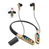 Hanging Neck Style Earphones Sports Wireless Noise-Cancelling BT Headphones With Ambient Lighting, Ultra-Long Battery Life, High-Quality Stereo Sound Earbuds