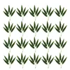 装飾的な花50 PCS人工植物屋内家庭装飾屋外シミュレーション竹の葉偽緑