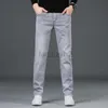 Herren Jeans Frühling/Sommer Neue Herren Jeans Jugend Elastische Füße Hosen rauchige Asche große Herren Jeans Plus Size Hosen