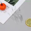 Fourks 80pcs mini transparent transparent jetable pour fête des bâtons de barbecue picks brochet Set Set Home Dining Cake Fruit Plastic Fork