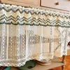 Curtain Boho Window Sheer Valance Crochet Vintage Cotton Shabby Macrame Curtains Tiers Farmhouse For Bedroom & Living Room Decor