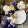 Decoration Blue Silver Macaron Balloon Garland Arch Kit Wedding Birthday Party Decoration Confetti Latex Balloons For Girls Baby Shower