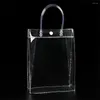 Storage Bags Bag Transparent Versatile Show Individuality Convenient And Practical Clear Pvc Tote With Drink Holder