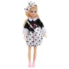 Dockklänning för amerikansk tjej docka 23 cm baby dollkläder tillbehör diy tjej docka vackra mini barn leksak kjol