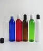 24 x 250 ml runde schulterblau rot klare Bernstein -Pet -Flaschenbehälter mit Scheibenkappe 250cc leer transparent Plastik Shampoo Flasche2047888