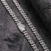 Diamond Chain 925 Mens Ladies Moissanite Cuban 6mm Sterling Silver Moissanite Cuban Link Bracelet Necklace