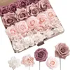 Декоративные цветы D-Veven Artificial Beabby Dusty Rose Combo Box Set для DIY Свадебные букеты Центральные части