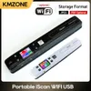 ISCAN PORTABLE MINI SCANNER A4 Dokument WiFi Handheld Scanner för Business Contract PO Picture Kvitton Söker Support JPG/PDF 240416