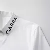 Chemises décontractées pour hommes vendant un col demi-lettre imprimé à manches courtes à manches courtes à la mode