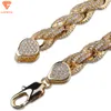 2024 Nieuwe aankomst Hip Hop -sieraden 8mm Vol Vvs Moissanite Iced Out S925 Rope Chain Mens Cuban Link Chain Clasp -armband