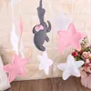 Mobils# 1 PC Crib Baby Felt Stars Musical Mobile Cattle Infant Cotto Volto Chime Bed Toys D240426