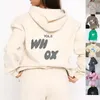 Dames tracksuits hoodies ontwerper witte vrouwen twee stukken sets sweatsuit herfst vrouwelijke hoody broek met sweatshirt dames losse jumper otfpt