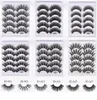 NOUVEAU 5 paires Soft Fake Cair 3D Mink Fals Cils faits à la main Fluffy Fluffy Long Faux Vash Lash Natural Eye Makeup Tools1966742