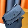 2024 Women Luxurys Designers Card Holders Bags Recto Verso Wallets Laser pinhole engraving Bag Genuine Leather Ladies Travel Wallets