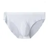 Onderbroek 3D Stamping Ice Silk Seamless Men's Underwear One Piece transparant en sexy perspectief cool ademend in de zomer