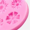 Moulds 3D Flower Silicone Molds Fondant Craft Cake Candy Chocolate Sugarcraft Ice Pastry Baking Tool Mould