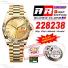 228238 DAYDATE VR3255 Automatyczna męska zegarek ARF V2 40 żółte złote rzymski tarcza 904L Prezydent Prezydent Bransoletka Super Edition Ta sama karta seryjna Przybiera wagę Pureteim Ptrx