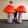 en gros 2m 6,5 pieds de haut étonnant champignon de ballon gonflable géant avec une bande LED pour la décoration de l'événement de la boîte de nuit