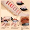 Qi Lipshaped Lipstick Makeup Lazy Velvet Matte Moisturizing Lip Gloss Waterproof Nonstick Cup långvarig 240425