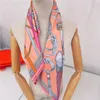 Belt Stirrup Print Manual Hand Rolled Twill Silk Scarf Women Fashion Square Scarves Foulard Femme Wrap Lady Bandana Hijab 240422