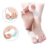 Trattamento 2 pcs in gel silicone pollice correttore di bunione piede di punta Hallux protettore separatore separatore di dito raddrizzatore strumento di cura del piede