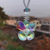 Dekorativa figurer Chzimade Boho Crystal Butterfly Pendant Hanging Ornament Sun Catchers Rainbow Maker Home Garden Decoration Accessories