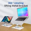 Ergonomic 360 Rotatable Height Adjustable Foldable Metal Universal Laptop Stand for iPad MacBook Cooling Bracket Support