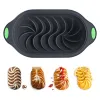 Moldes meibum swirl design pão pão pão pão molde alimento grau de silicone bundt bolos de bolo libera ferramentas de cozinha